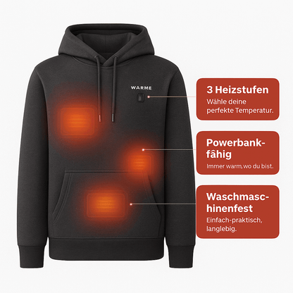 Selbstheizender Hoodie – Wärme auf Knopfdruck