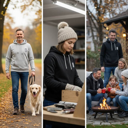 Selbstheizender Hoodie – Wärme auf Knopfdruck